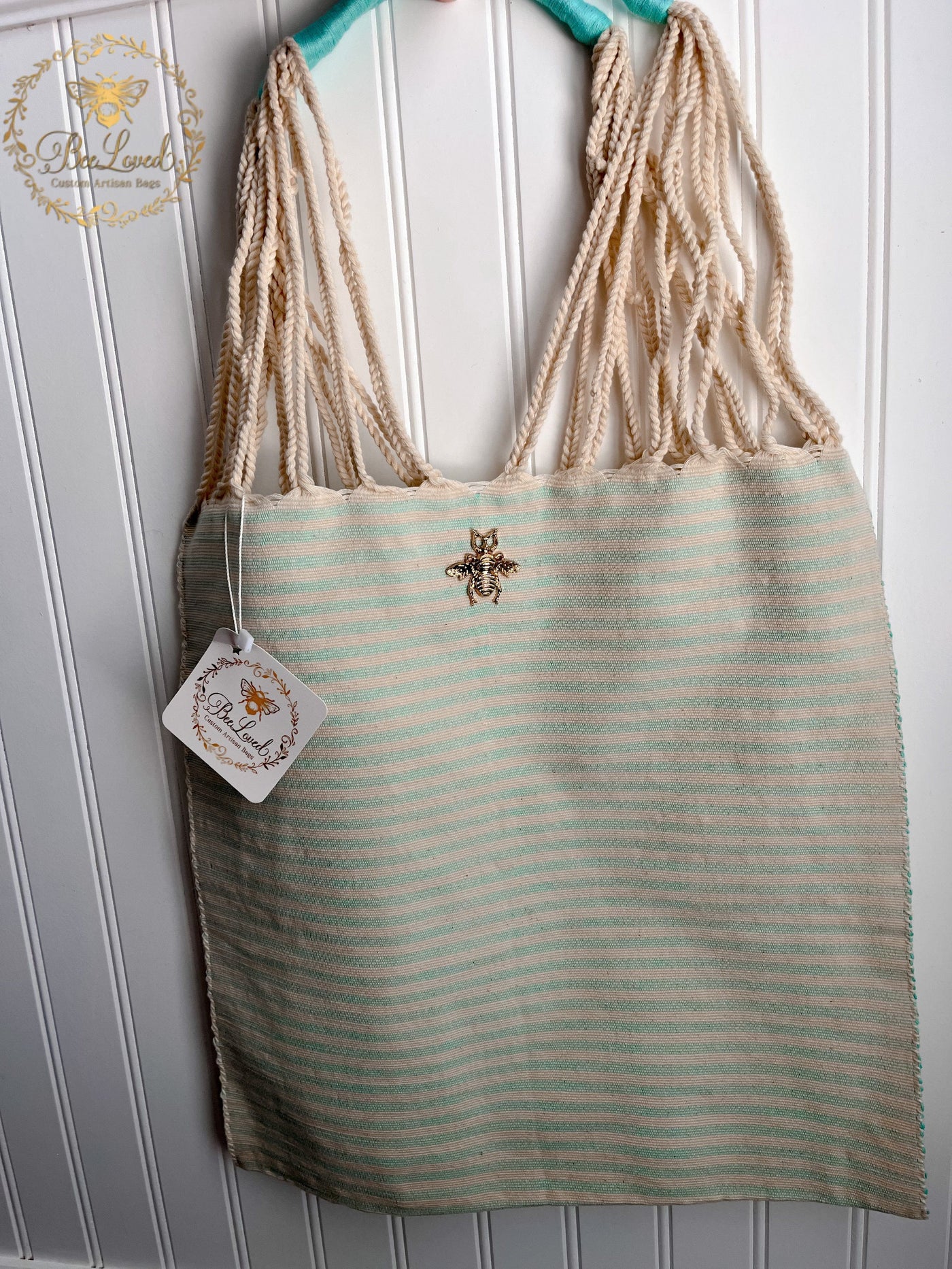 BeeLoved Custom Artisan Bags and Gifts Shades of Summer Fabric Tote Bag