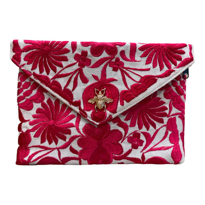 BeeLoved Custom Artisan Bags and Gifts Handbags Roses are Red Envelope Clutch Bag