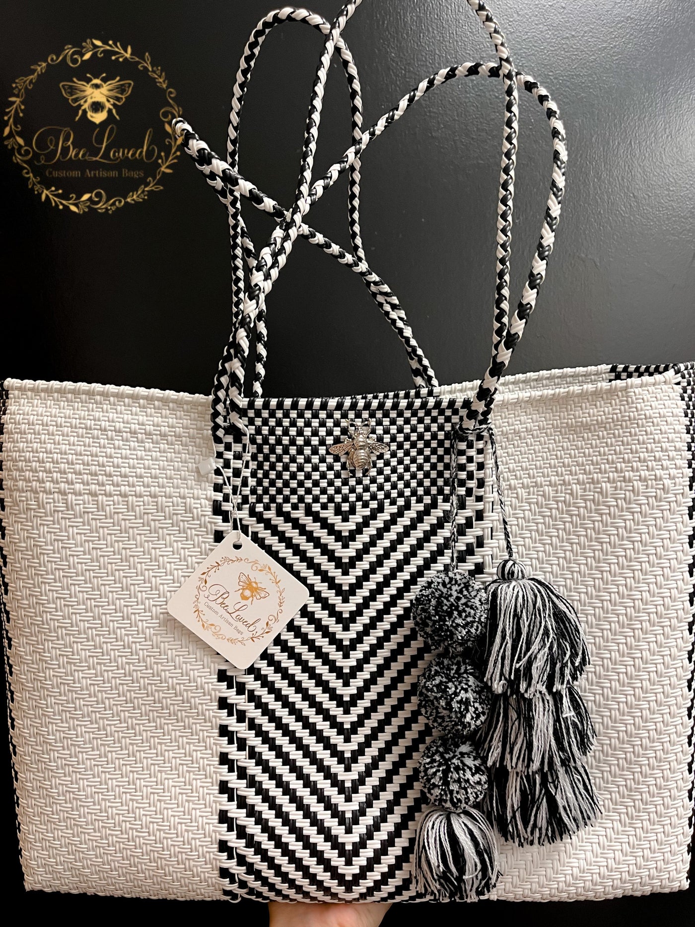BeeLoved Custom Artisan Bags and Gifts Handbags Medium Oreo Beech Bag