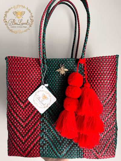 BeeLoved Custom Artisan Bags and Gifts Handbags Medium Mistletoe Beech Bag