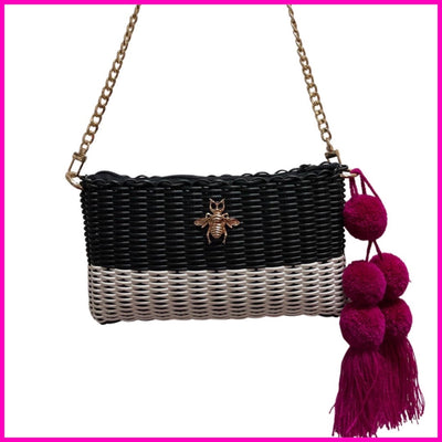 BeeLoved Custom Artisan Bags and Gifts Handbags Yin and Yang Bella Crossbody/Clutch Bag