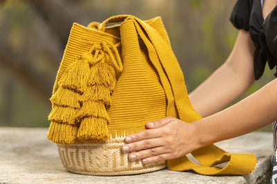 BeeLoved Custom Artisan Bags and Gifts Mustard Backpacks