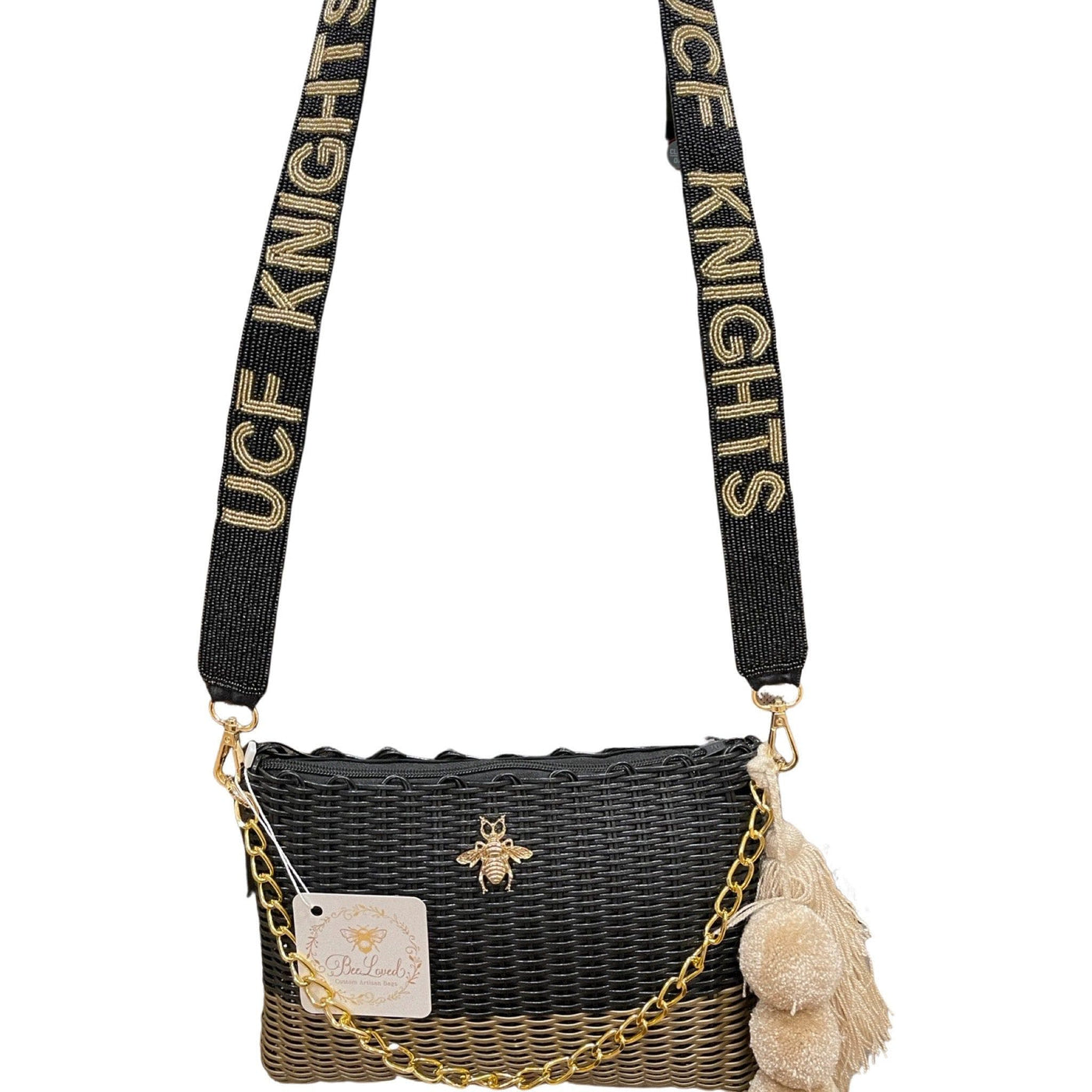 BeeLoved Custom Artisan Bags and Gifts UCF Knights Beaded Team Strap