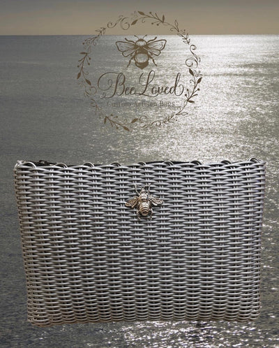 BeeLoved Custom Artisan Bags and Gifts Handbags Medium / Crossbody Gold Silver Seas Crossbody/Clutch Bag