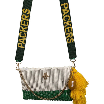 BeeLoved Custom Artisan Bags and Gifts Green Bay Packers Beaded Team Strap
