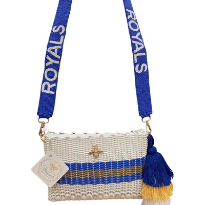 BeeLoved Custom Artisan Bags and Gifts Royals Gold Beaded Team Strap