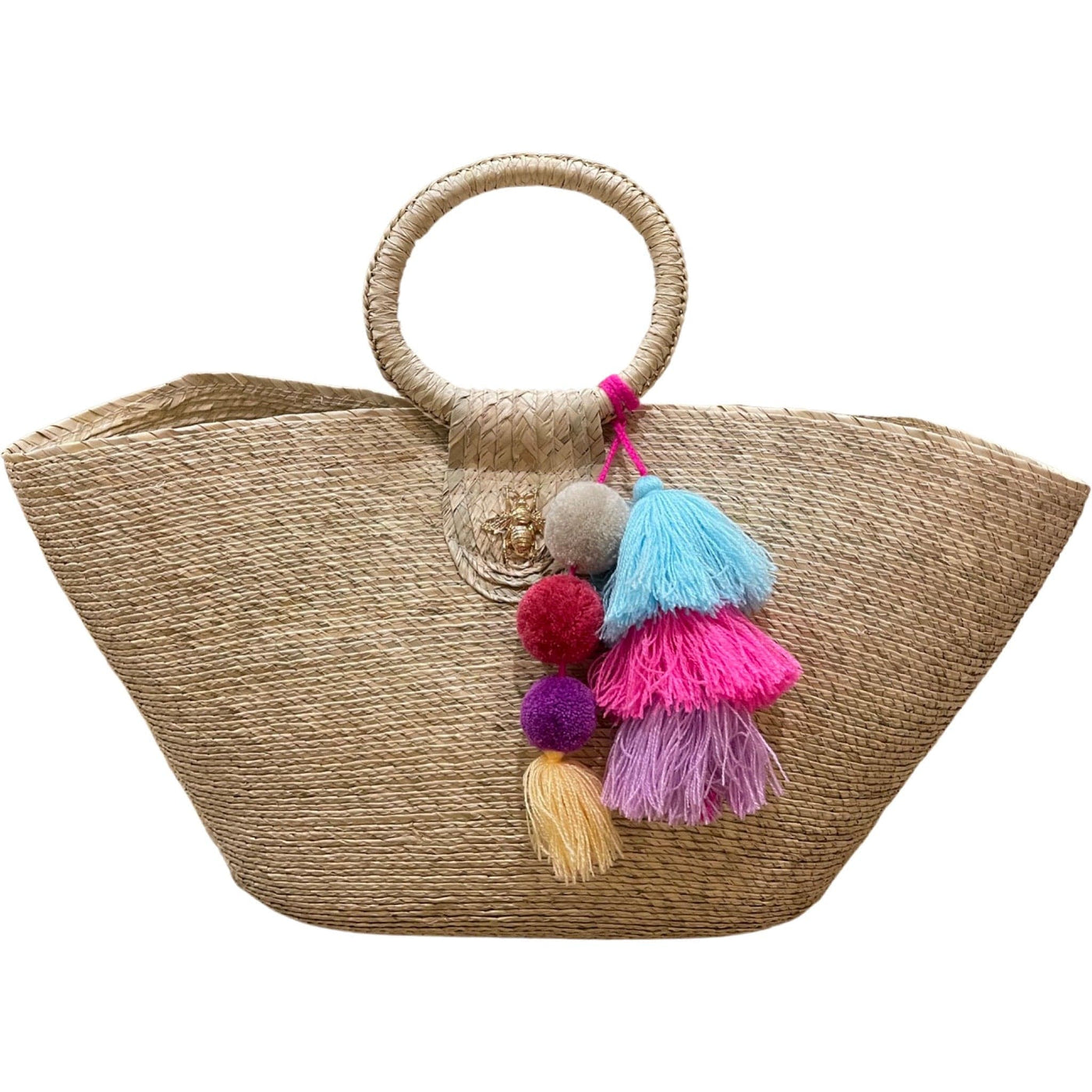 BeeLoved Custom Artisan Bags and Gifts Handbags Natural Natural Valerie Palm Tote