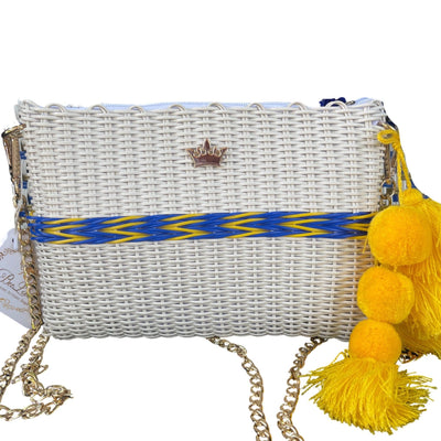 BeeLoved Custom Artisan Bags and Gifts Handbags Medium / Gold TFA Braided Team Spirit Crossbody/Clutch Bag