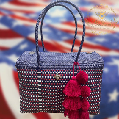 BeeLoved Custom Artisan Bags and Gifts Handbags Big Patriotic Beech Bag