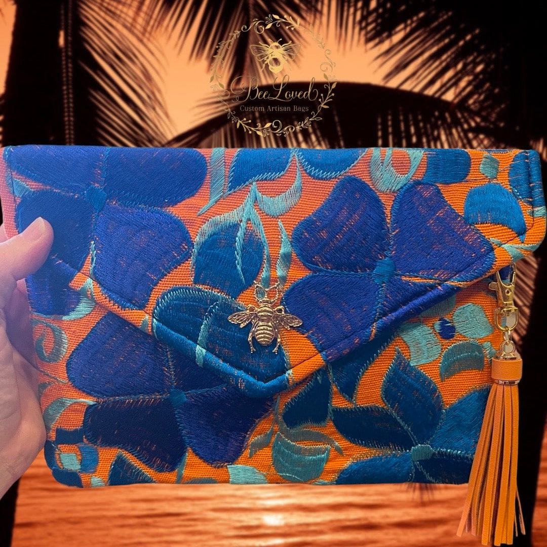 BeeLoved Custom Artisan Bags and Gifts Handbags Florida Girl Envelope Clutch Bag