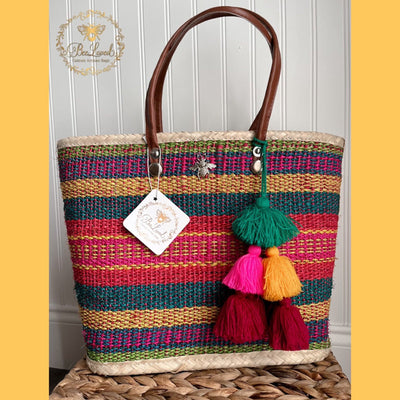 BeeLoved Custom Artisan Bags and Gifts Medium Henequen Agave Tote