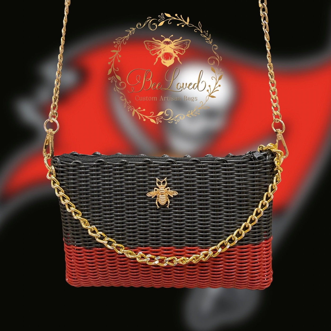 BeeLoved Custom Artisan Bags and Gifts Handbags Medium / Crossbody Gold Buccaneer Crossbody/Clutch Bag