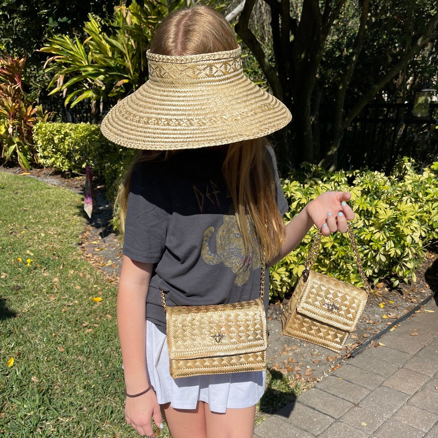BeeLoved Custom Artisan Bags and Gifts Hats Golden Eye Visor