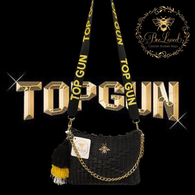 BeeLoved Custom Artisan Bags and Gifts Top Gun Cheer Beaded Team Strap