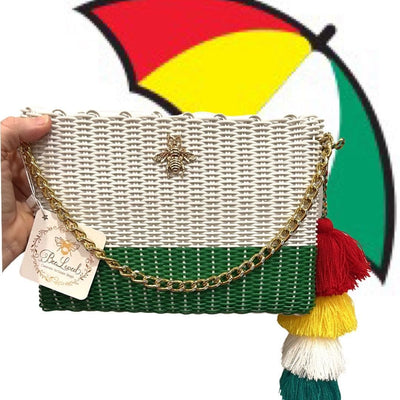 BeeLoved Custom Artisan Bags and Gifts Handbags Medium / Crossbody Green Bay Crossbody/Clutch Bag