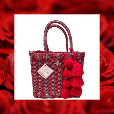 BeeLoved Custom Artisan Bags and Gifts Handbags Popotillo Buckeye Small Tote