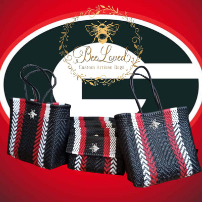 BeeLoved Custom Artisan Bags and Gifts Handbags Medium Boldly Black Beech Bag